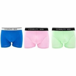 Cerruti 1881 Fantaisie for Boxers Couleur Bleu Marine, Rose, Vert
