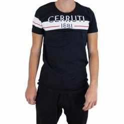 Cerruti 1881 Bande for T-shirts & Polos Couleur Noir
